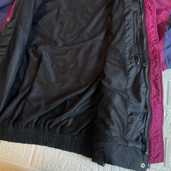 Vintage Columbia Women’s Large Pink and Purple Hooded Ski Jacket - Picture 6 of 14